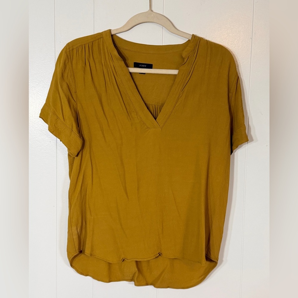 j.Crew Mustard Yellow Women's Top
